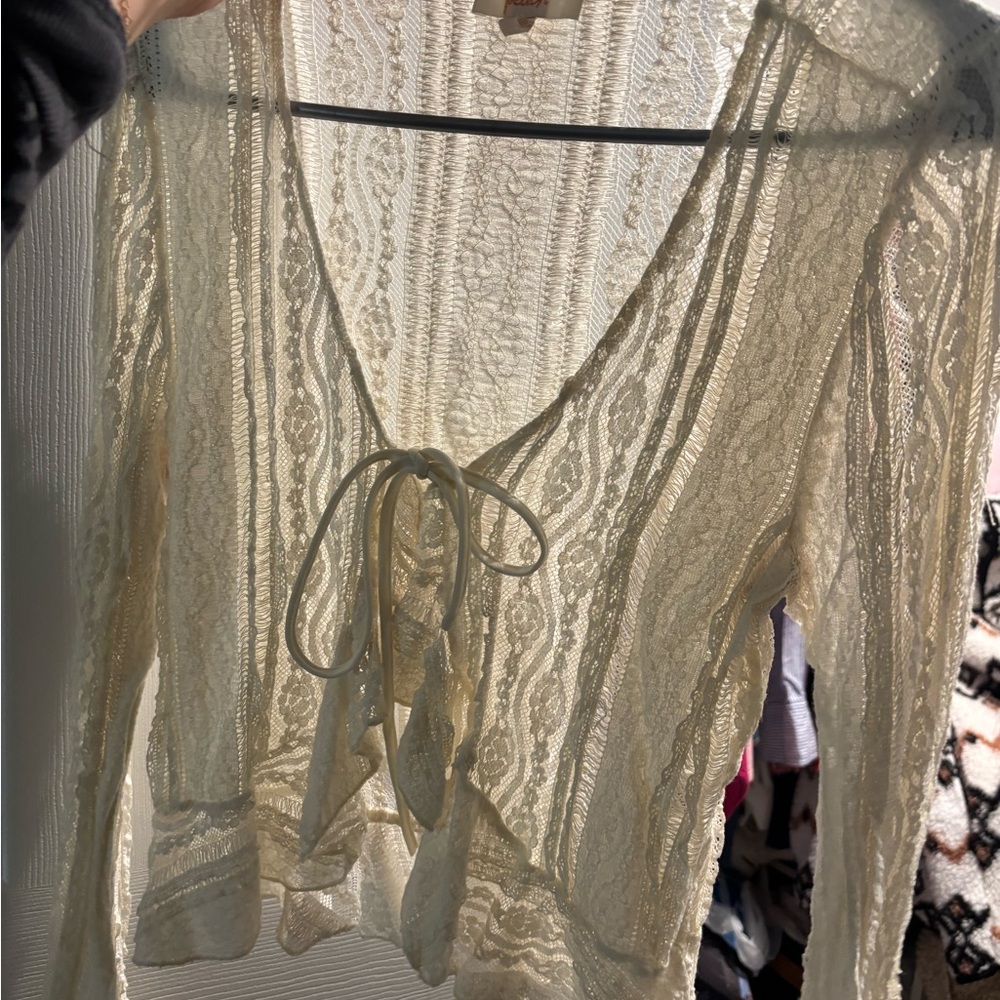 Lace Mesh Cardigan